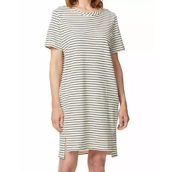 Buffalo David Bitton Women's XXL Striped Pullover Hi Low Shirt Dress Cotton Rich - Picture 2 of 12